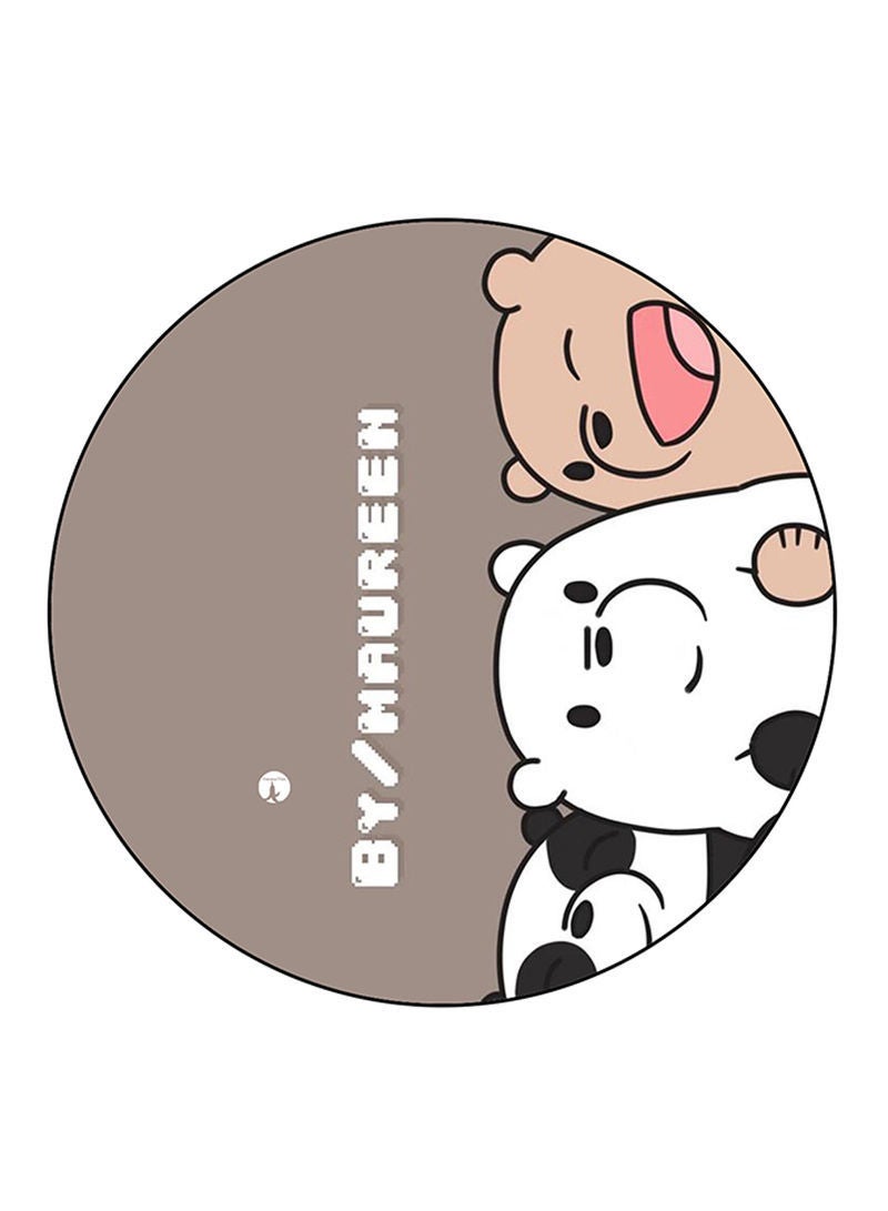 RKN We Bare Bears Printed Fridge Magnet Round  Multicolour - Image 2