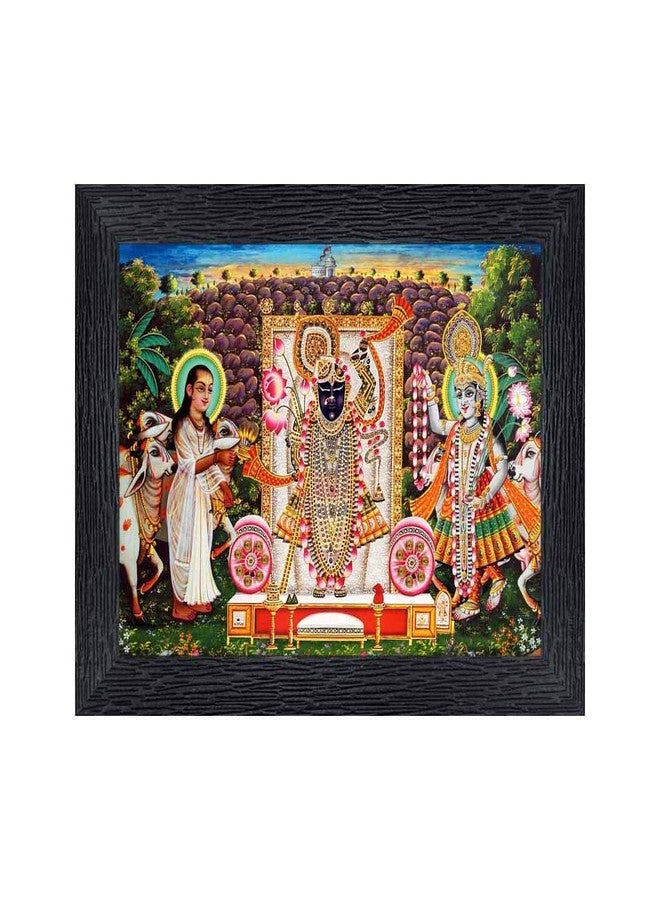 PnF shrinathji yamunaji mahaprabhuji Religious Wood Photo Frames with Acrylic Sheet (Glass) for Worship/Pooja(photoframe,Multicolour,8x6inch)-22556 ,Wall Mount - Image 1