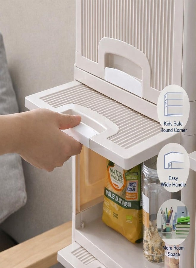 Radiant Plastic Foldable Organizer for Clothes, Modular Kitchen Storage Rack, Multipurpose Wardrobe, Space Saving Closet, Stackable Cabinet - Image 4