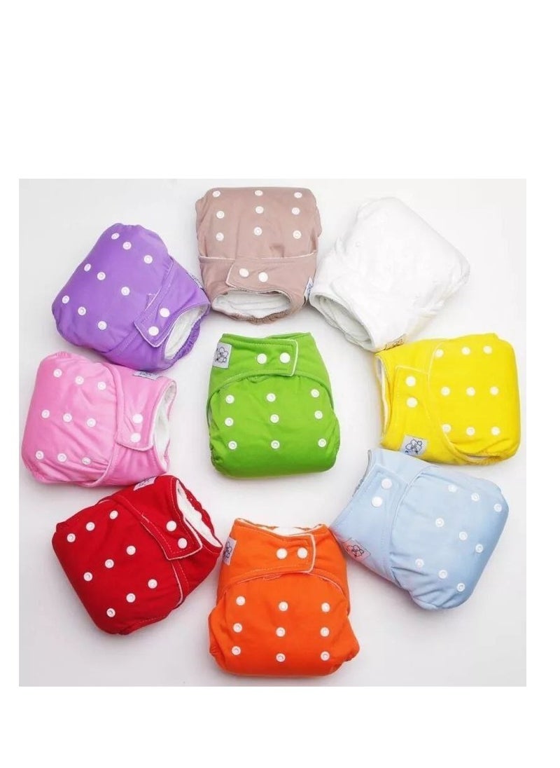 Generic Pampers Alternative  Adjustable  Reusable Cloth Diapers Multicolour  1 Piece  - Image 3