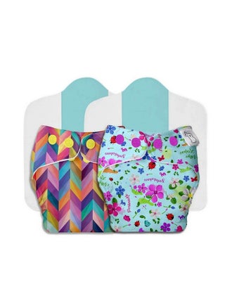 New Uno Freesize Cloth Diaper Set Of 2; Cloth Diaper For Babies 3M To 3Y ; Washable & Reusable Cloth Diaper ; Comes With Cloth Diaper Insert ; 2 Diaper And 2 Organic Cotton Soaker - pzsku/Z41B92CCB508D6DE57837Z/45/_/1692273750/cf1667a7-ef5b-4476-88e3-64f205e256e7