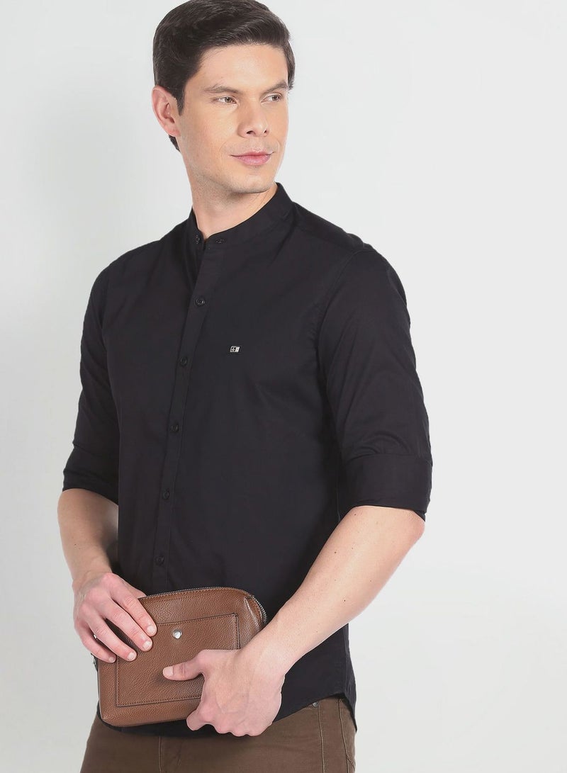 Arrow Mandarin Collar Slim Fit Shirt - Image 1