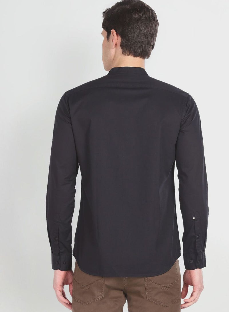 Arrow Mandarin Collar Slim Fit Shirt - Image 2
