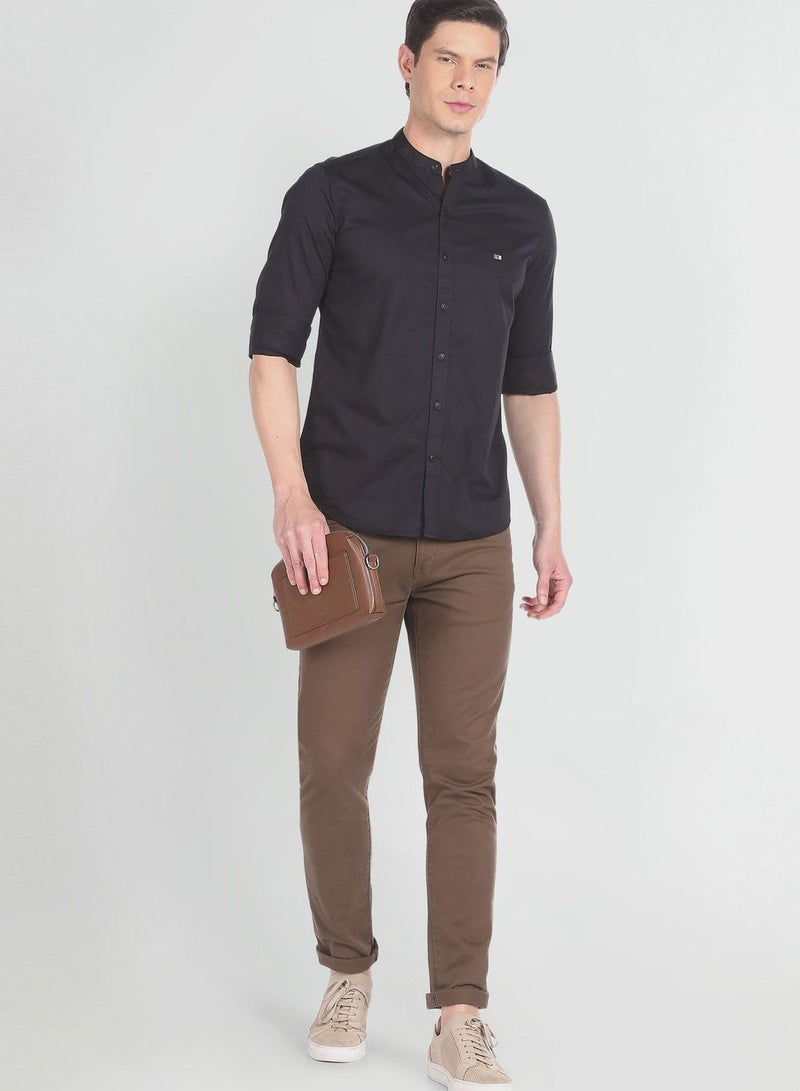 Arrow Mandarin Collar Slim Fit Shirt - Image 4