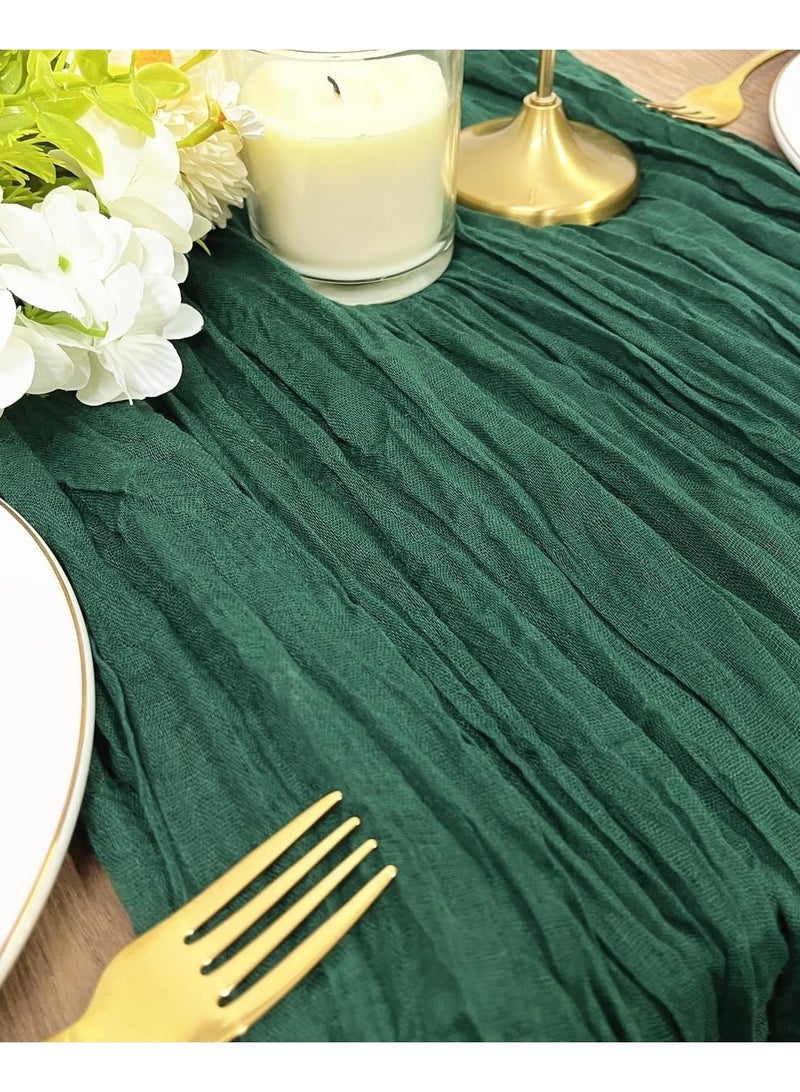 جيج بي في مفرش طاولة من الشاش المجعد مفرش مائدة شفاف مفرش طاولة شيساني مفرش مائدة شفاف مفرش طاولة طويل عداء طاولة قماش الطاولة مفرش مائدة من قماش الجبن، مفرش مائدة زفاف باللون البيج، مفرش مائدة من الشاش البوه - Image 1