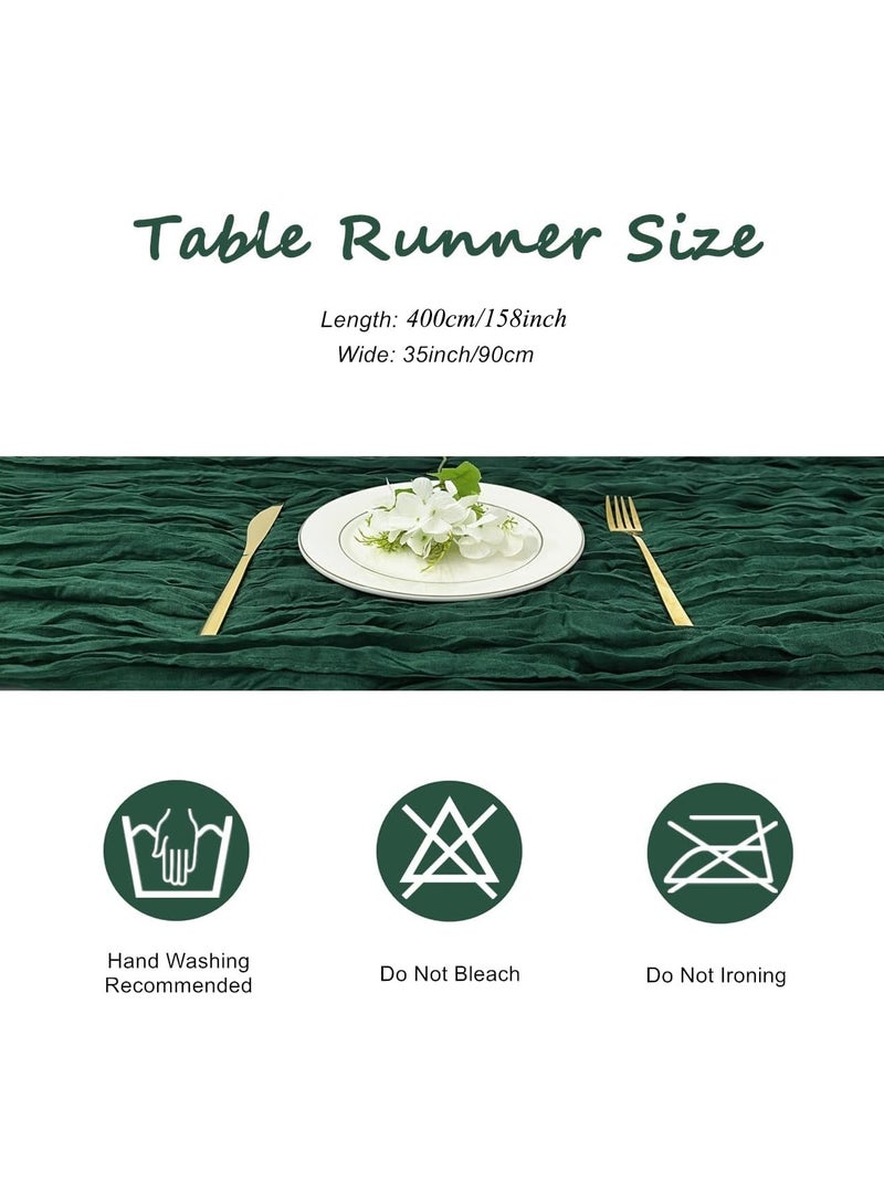 جيج بي في مفرش طاولة من الشاش المجعد مفرش مائدة شفاف مفرش طاولة شيساني مفرش مائدة شفاف مفرش طاولة طويل عداء طاولة قماش الطاولة مفرش مائدة من قماش الجبن، مفرش مائدة زفاف باللون البيج، مفرش مائدة من الشاش البوه - Image 2