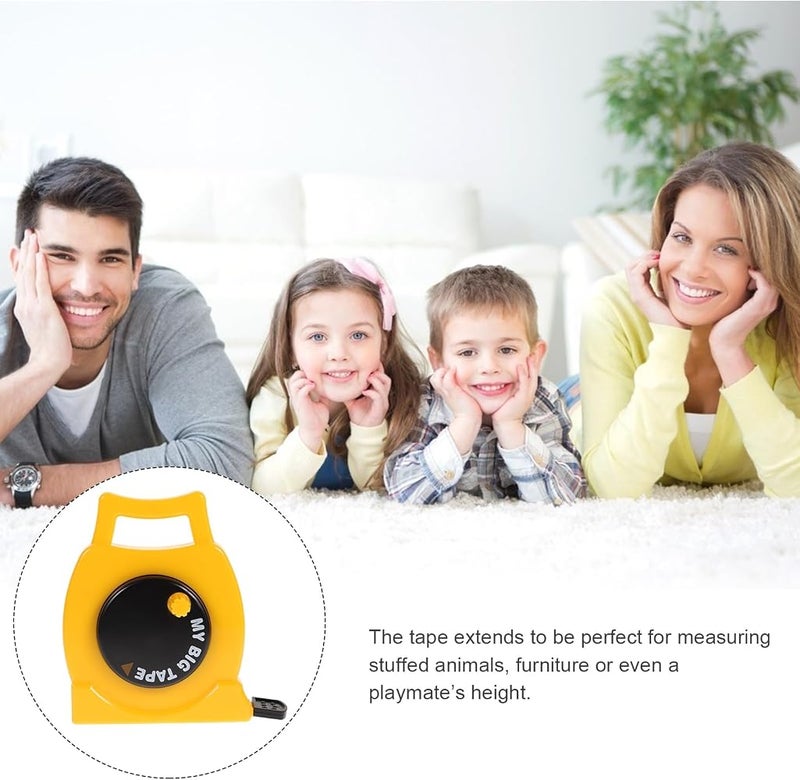 KASTWAVE Toy Measuring Tape for Kids, Retractable Educational Learning Tool with Inches & Centimeters, Role Play Pretend Measuring Tool for Children, Easy-Hold Design - Image 5