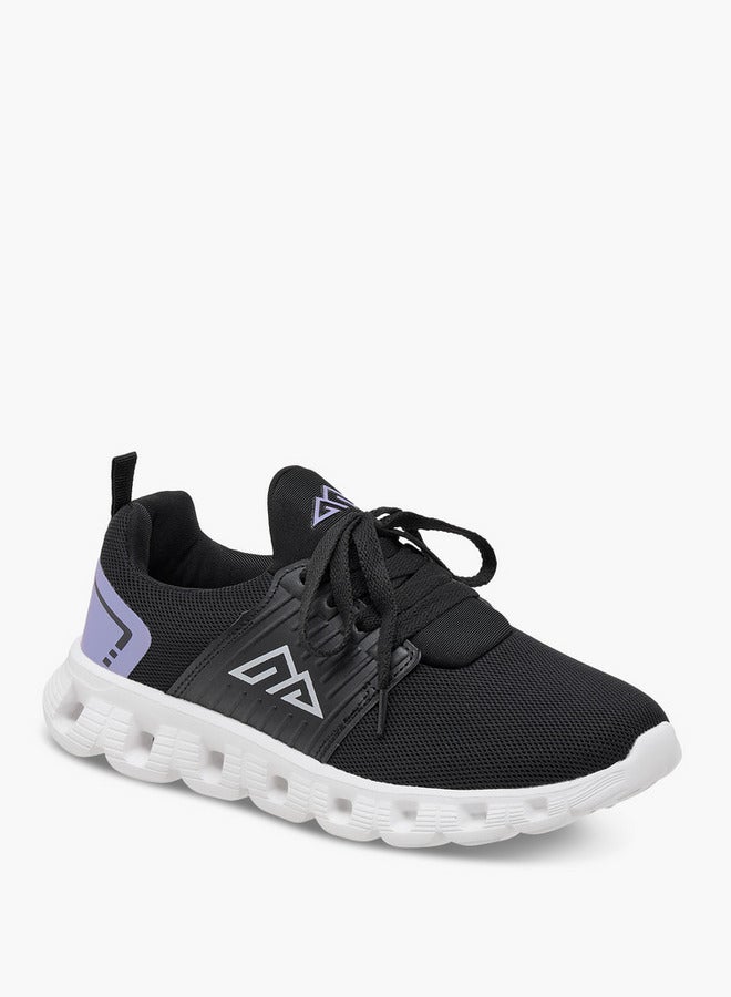Oaklan by Shoexpress Girls Logo Detail Sports Shoes with Lace-Up Closure  - Image 2