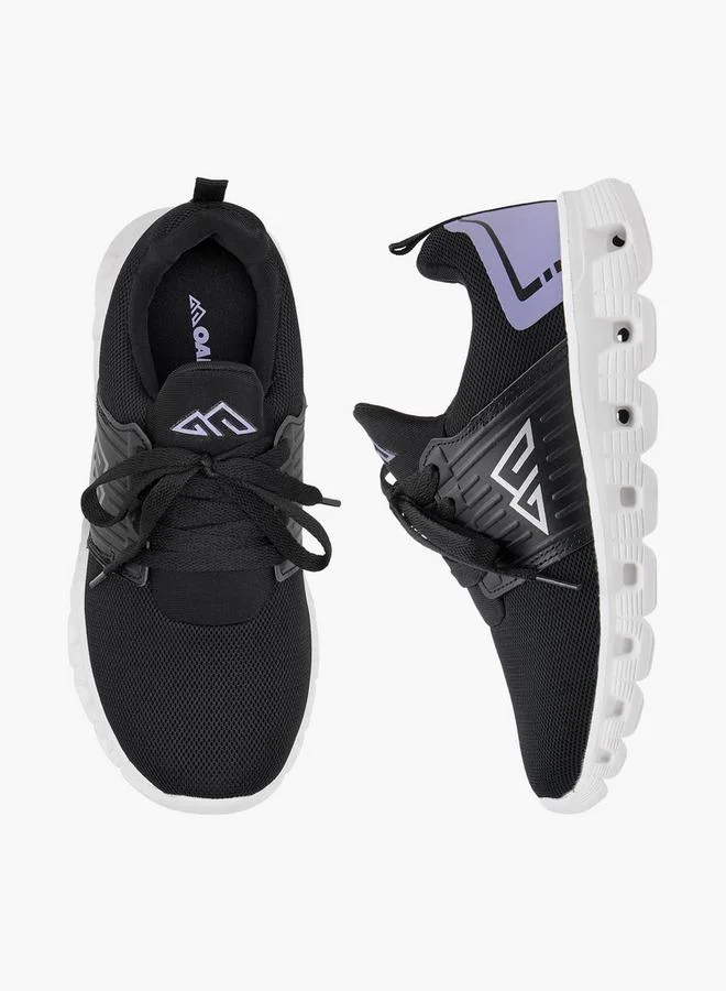 Oaklan by Shoexpress BLACK Girls Logo Detail Sports Shoes with Lace-Up Closure for Women | Best Price UAE