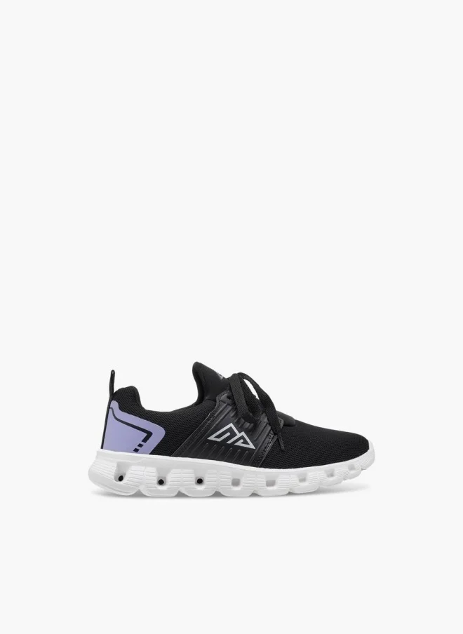 Girls Logo Detail Sports Shoes with Lace-Up Closure