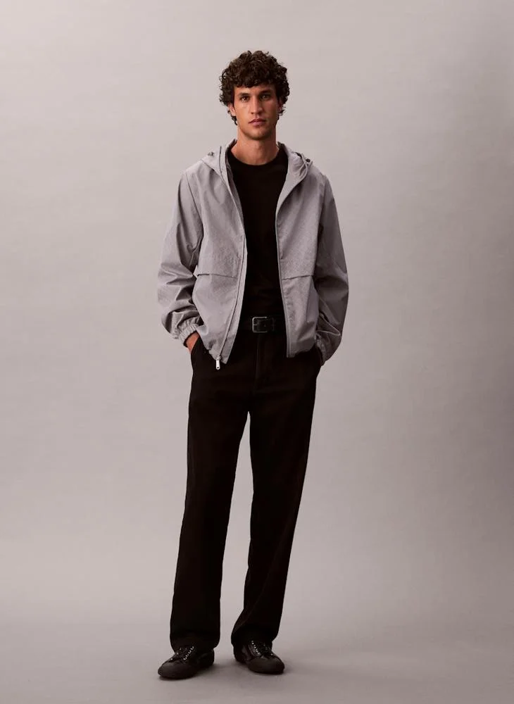 Calvin Klein Jeans  Long Sleeve Nylon Zip Jacket for Men | Best Price UAE