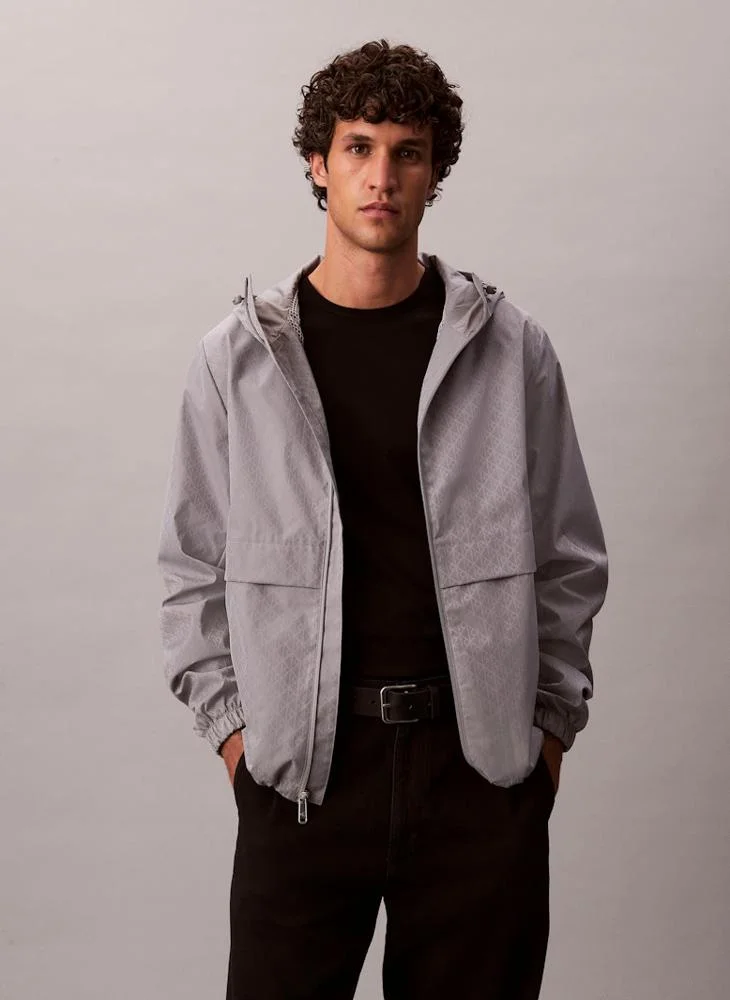 Calvin Klein Jeans Long Sleeve Nylon Zip Jacket