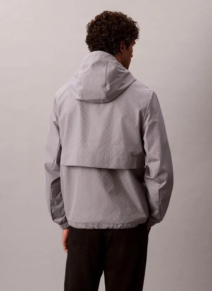 Calvin Klein Jeans Long Sleeve Nylon Zip Jacket