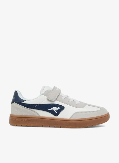 kangaROOS Women's Panelled Sneakers with Hook and Loop Closure