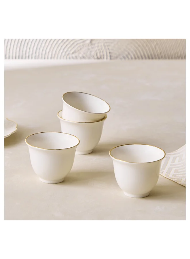 Home Box Ivory 4-Piece Cava Cup Set 60 ml