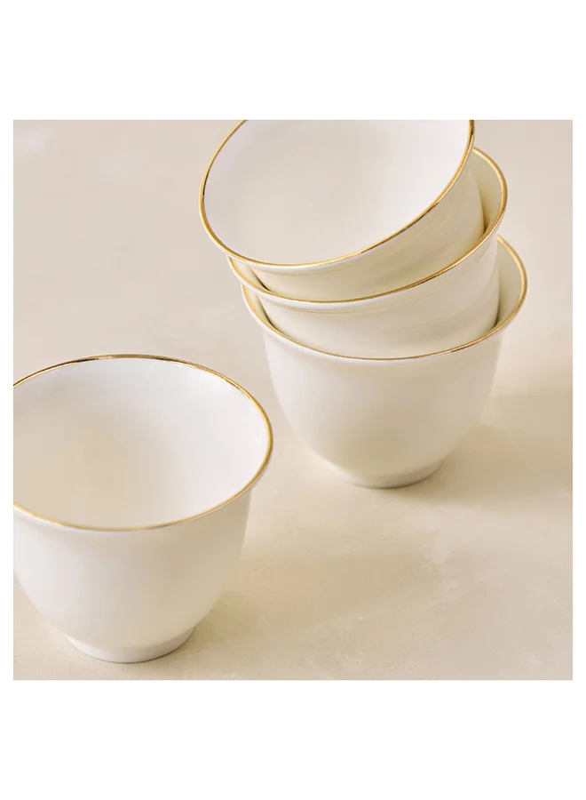 Home Box Ivory 4-Piece Cava Cup Set 60 ml