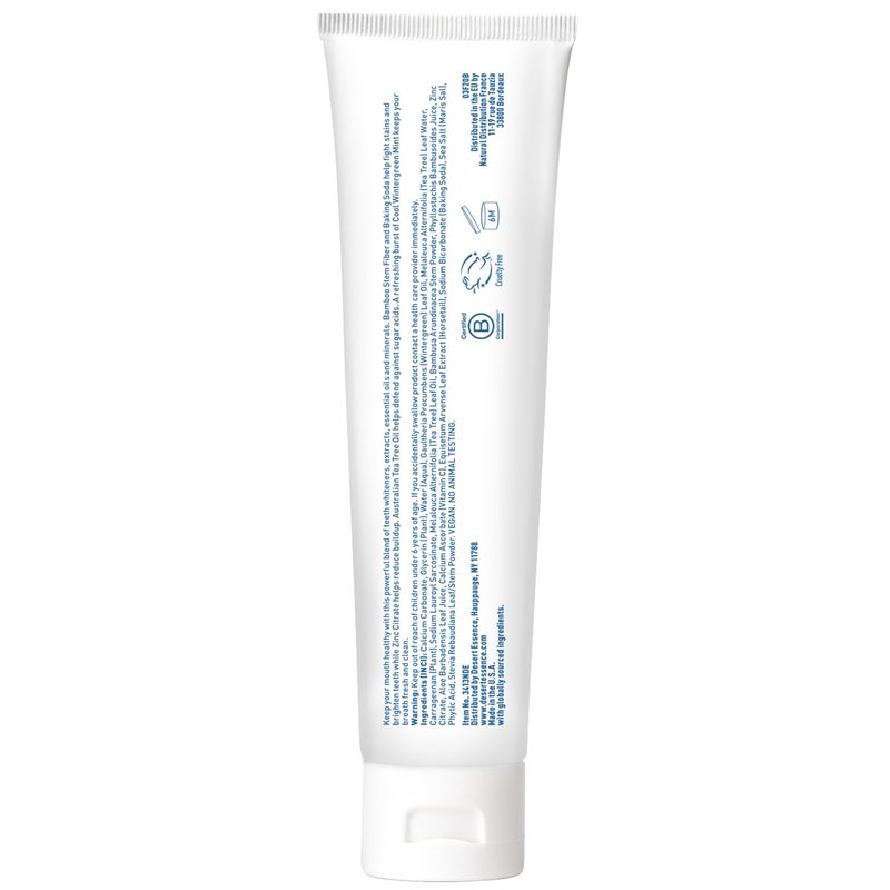 Desert Essence Tea Tree Oil Whitening Plus Toothpaste - 6.25 Oz - Antiseptic Tea Tree Oil - Zinc Citrate - Baking Soda - Freshens Breath - Reduced Plaque - Fluoride Free - Image 4