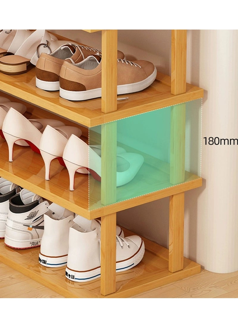Generic 𝐅𝐅𝐃 Premium Bamboo Shoe Rack 4 Tier – Eco-Friendly, Waterproof & Durable | Multi-Purpose Storage for Shoes, Books & More | Space-Saving Design for Entryway, Bedroom, Office | Easy Assembly & Elegant Finish  - Image 4