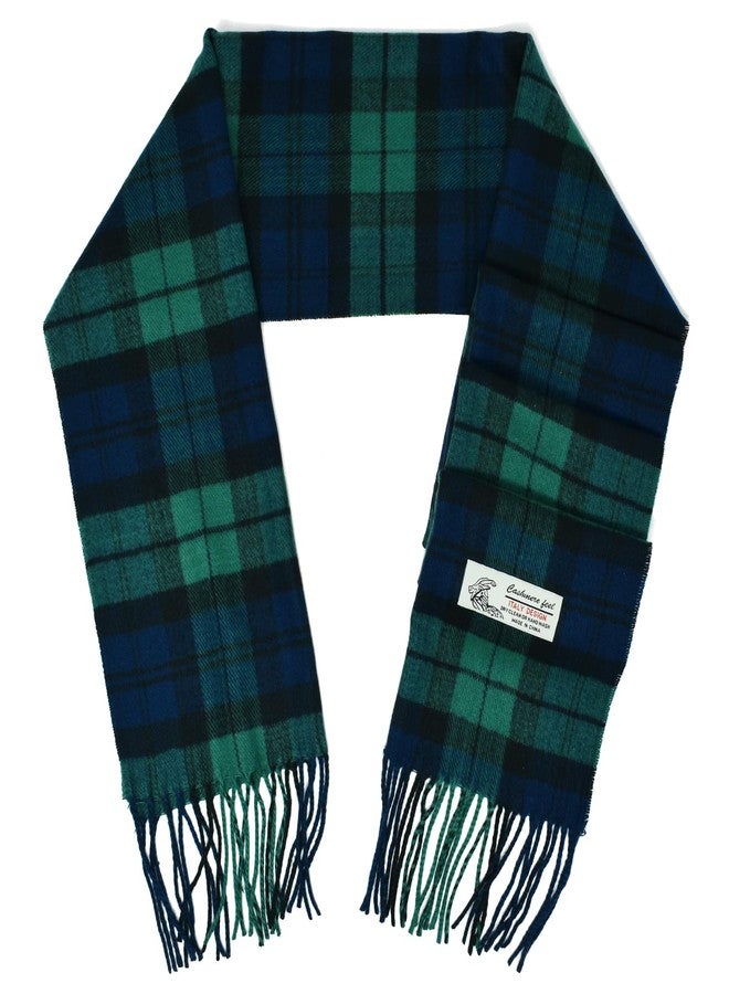 Glory Max Scottish Stewart Tartan Plaid Luxurious Winter Scarf Soft Cashmere Feel 72"x12" (Green/Blue Plaid) - Image 3