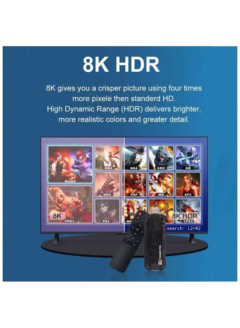 Game Stick X8 8K HD 3D Retro Video Game Console 64G 10000 Games Box X8 Pro Wireless Controller With WiFi Android TV Box - Image 3