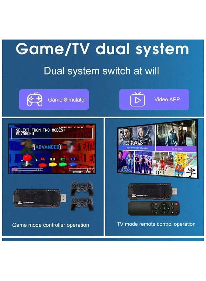 Game Stick X8 8K HD 3D Retro Video Game Console 64G 10000 Games Box X8 Pro Wireless Controller With WiFi Android TV Box - Image 4