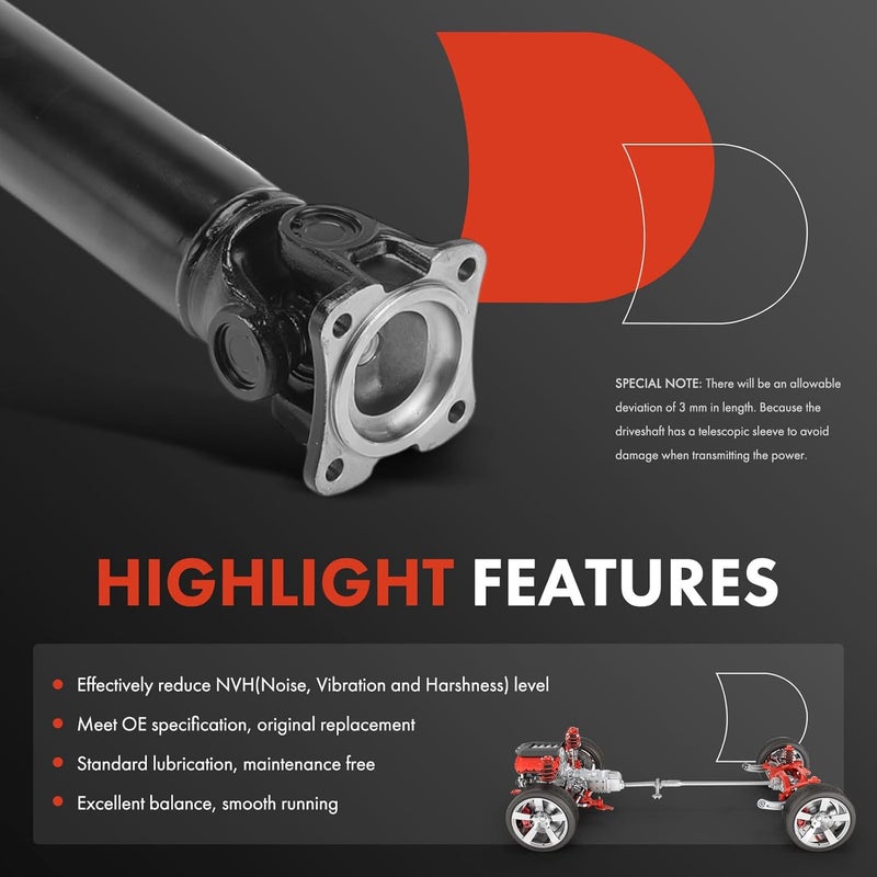 A-Premium Rear Complete Drive Shaft Assembly for Dodge Ram - Image 5