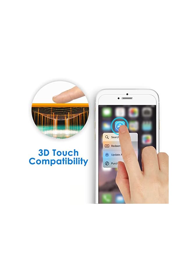 جي تيك واقي الشاشة لـ iPhone 8 Plus و iPhone 7 Plus ، و 5.5 بوصة ، وصديق للحالة ، والزجاج الزجاجي المقسى ، و 2 عبوة - Image 3