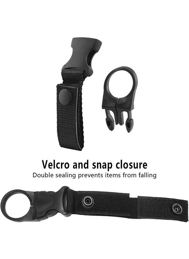 Ant - 3-Piece Kettle Hanging Buckle Hangable Bottle Cage Hooks, Outdoor Portable Water Bottle Ring Holder Mineral Water Bottle Clip, Used for Backpack Outdoor Tactical Camping Hiking Mountaineering Trip - Image 1
