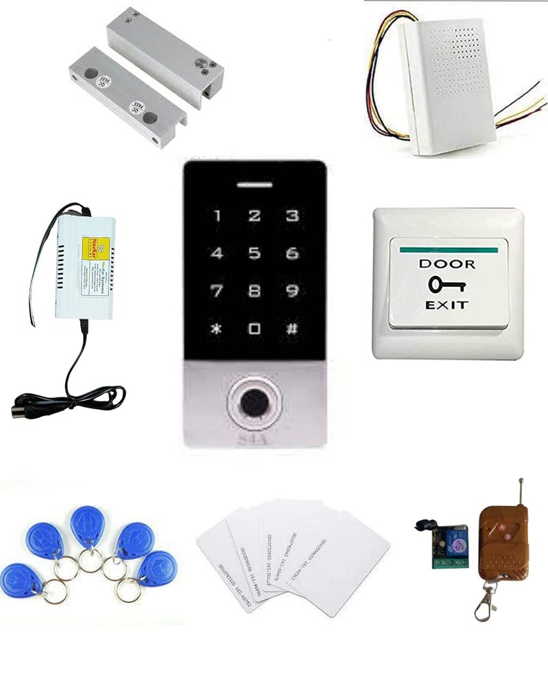 NAVKAR SYSTEMS NAVKAR SYSTEMS Weatherproof Biometric Card Access Control with Fully Frameless Glass Drop Bolt Lock  - Image 2