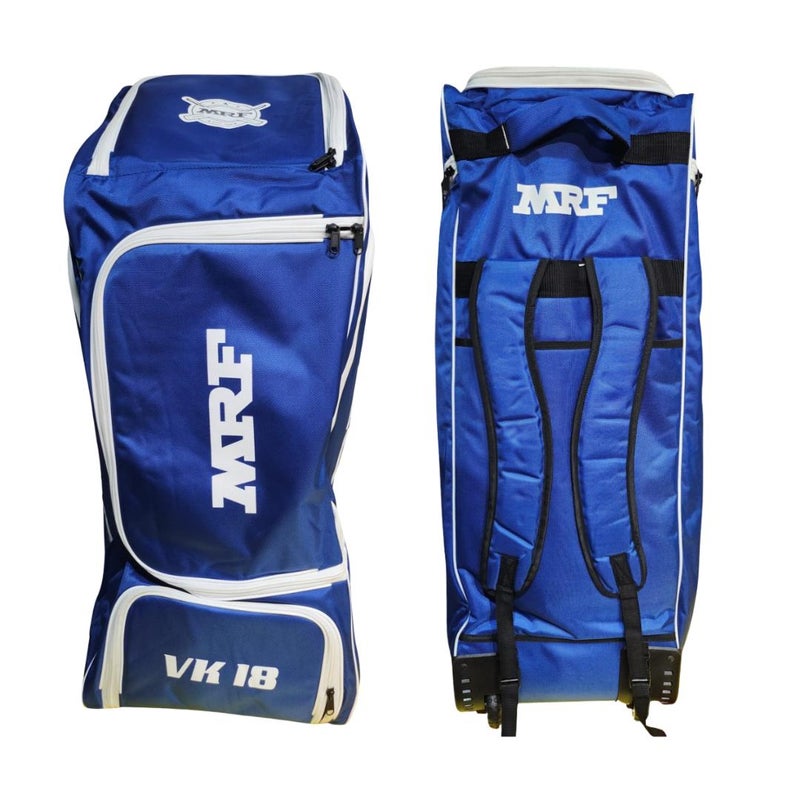 MRF VK18 Blue Sr. Kit Bag.RB | Cricket Kit Bag for Equipment Storage & Travel - Blue - Image 2