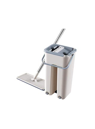 Microfiber Mop Set 360 Degree Rotating Professional Dry Wet Mop Bucket System with 2 Mop Heads Cleaning Tool for Home Household Daily Floor, Blue-White, 377641na - pzsku/Z41BA6ECF8FF38F348670Z/45/_/1719832058/782eb56d-6900-4966-8df3-fe64b2c3e4aa