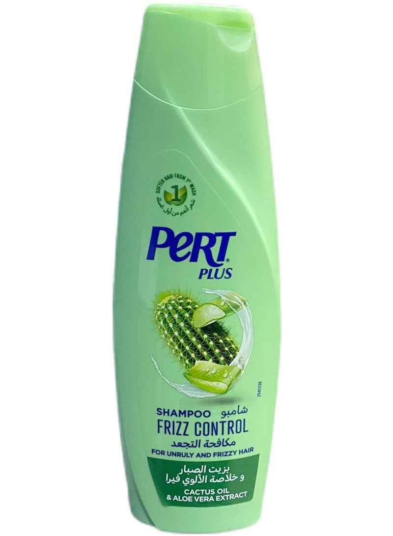 PERT PLUS Frizz Control Shampoo with Cactus & Aloe Vera Extracts 400ml