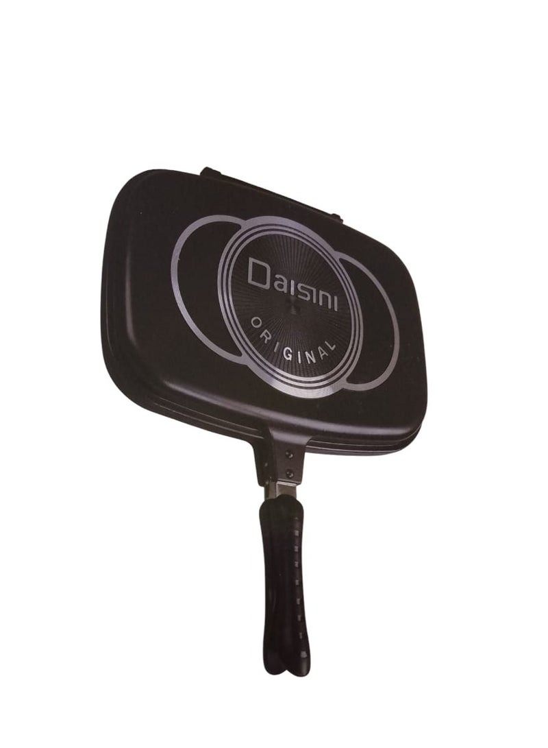 Daisini Pressure Pan And Grill Double-Sided Non-Stick Black 36 cm  - Image 1