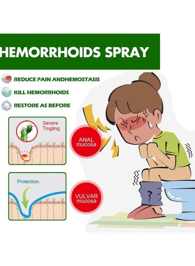 Hemocare Herbal Hemorrhoids Spray, Hemocare Spray, Eelhoe Hemorrhoids Spray, Natural Herbal Hemorrhoids Spray (3) - Image 2