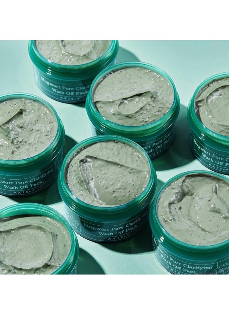 Axis-Y Pore Cleansing Wash Pack | Exfoliating | Pore Minimizing | Acne, Blackheads, Oily Skin Care | Clay Mask / | Korean Skin Care | 100ml - Image 2