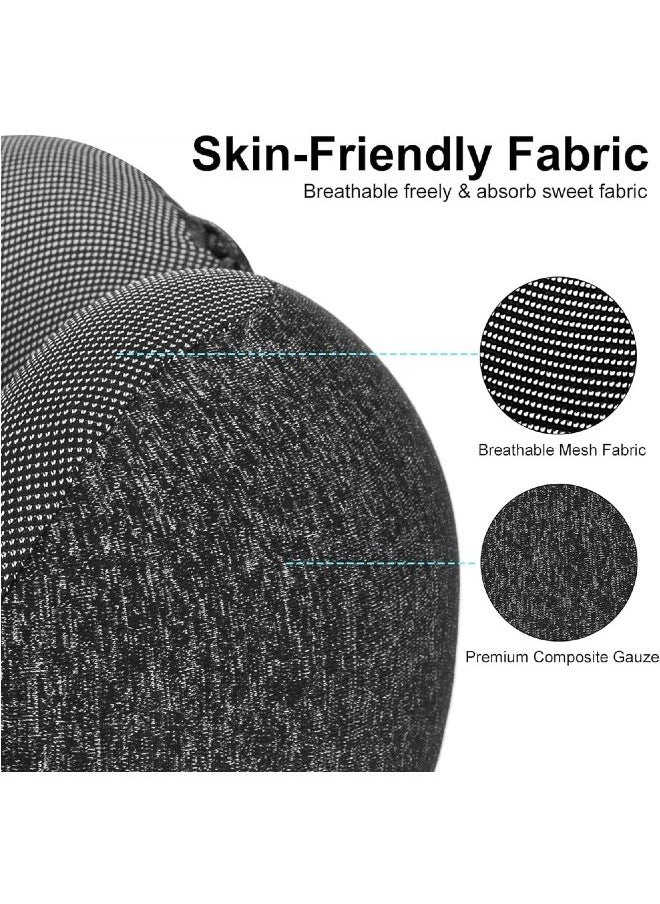 Generic - Hooded U-shaped Travel Pillow, Memory Foam Travel Pillow, Airplane Head and Neck Pillow, Portable Office Pillow, Car and Train Long Haul Flight Sleeping Pillow (Snowflake Black) - Image 1