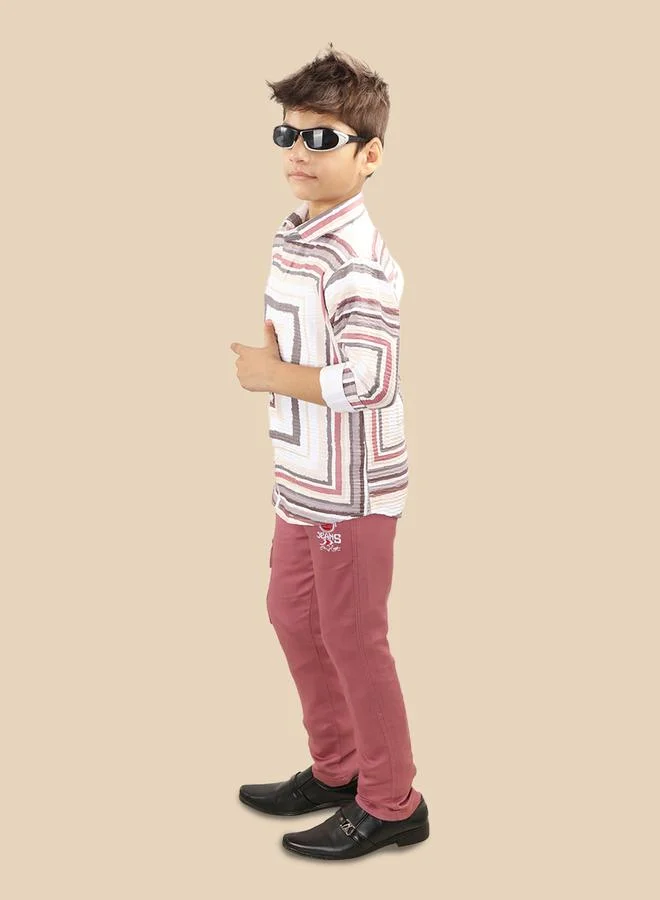 Ts Trends Ts Trends Printed Buttoned Shirt and Pant Set