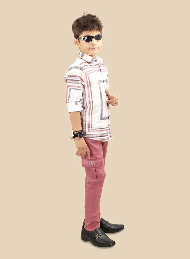 Ts Trends Ts Trends Printed Buttoned Shirt and Pant Set