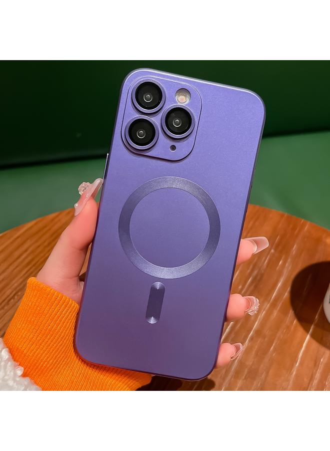 زبون جراب لهاتف iPhone 11 Pro Max مطلي بطلاء معدني من Magsafe Liquid TPU - Image 1