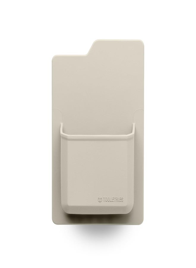 TOOLETRIES The James Organizer - Silicone Toiletry Holder, Shower & Bathroom Accessory - Features Silicone-Grip Technology, Removable & Reusable - Sand - Image 2