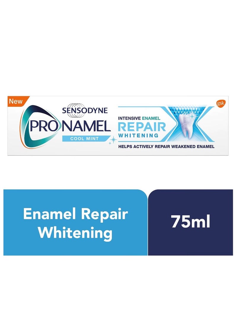SENSODYNE PRONAMEL برو-ناميل إصلاح تبييض مكثف (نعناع بارد) 75 مل - Image 1