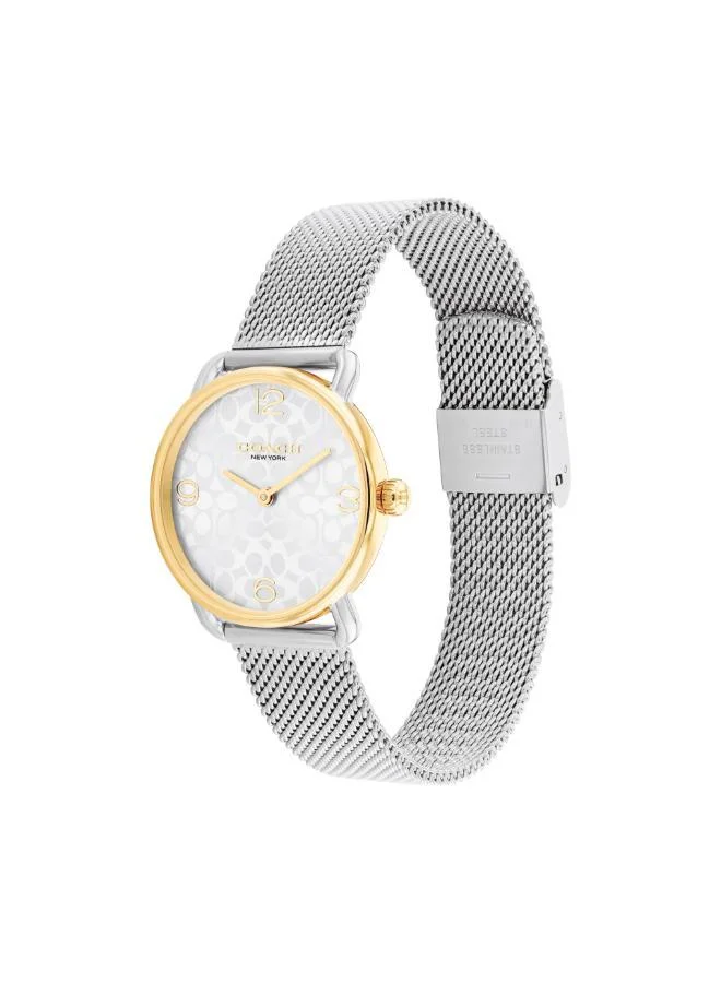 COACH  2-Hand Elliot Collection Quartz Movement Watch For Women With Silver Stainless Steel Bracelet - 14000115 for Women | Best Price UAE