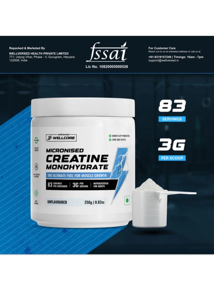 Micronised Creatine Monohydrate 250g - Image 2
