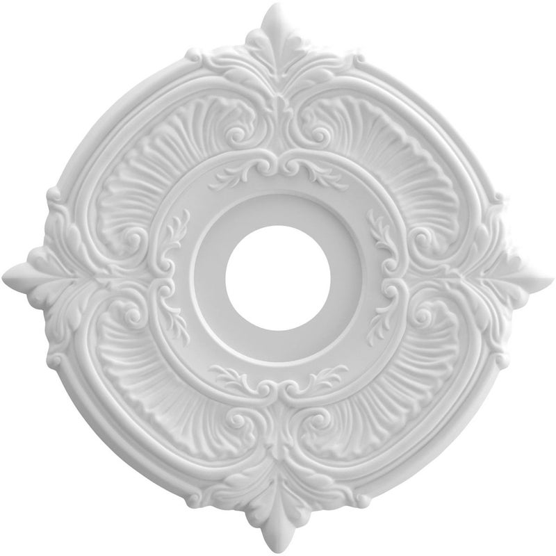 Ekena Millwork CMP16AT Attica Thermoformed PVC Ceiling Medallion (Fits Canopies up to 5 5/8"), 16"OD x 3 1/2"ID x 1"P - Image 5