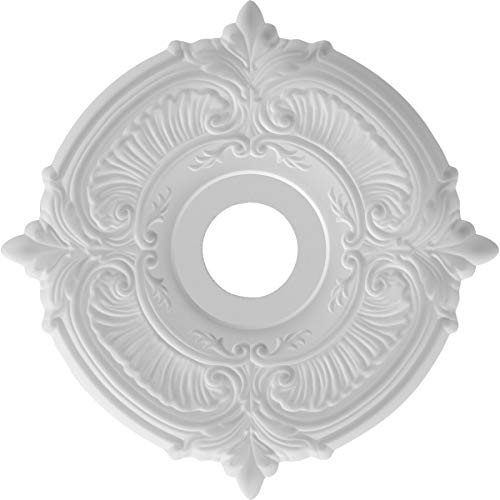 Ekena Millwork CMP16AT Attica Thermoformed PVC Ceiling Medallion (Fits Canopies up to 5 5/8"), 16"OD x 3 1/2"ID x 1"P - Image 4