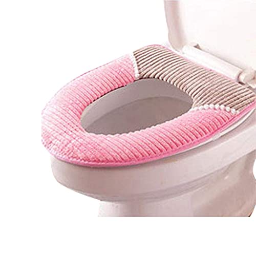 ZURATO Toilet Seat Cover Pads, Soft Thicker Warmer Washable Toilet Seat Cushion Mat Winter, Toilet Seat Cover Pads (Multi Design & Colour, Medium Size: 43 x 36cm) - Image 1