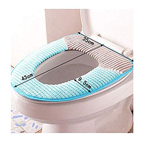 ZURATO Toilet Seat Cover Pads, Soft Thicker Warmer Washable Toilet Seat Cushion Mat Winter, Toilet Seat Cover Pads (Multi Design & Colour, Medium Size: 43 x 36cm) - Image 4