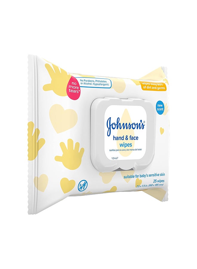 Johnson's 25- Pieces Hand And Face Baby Sanitizing Cleansing Wipes - Image 4