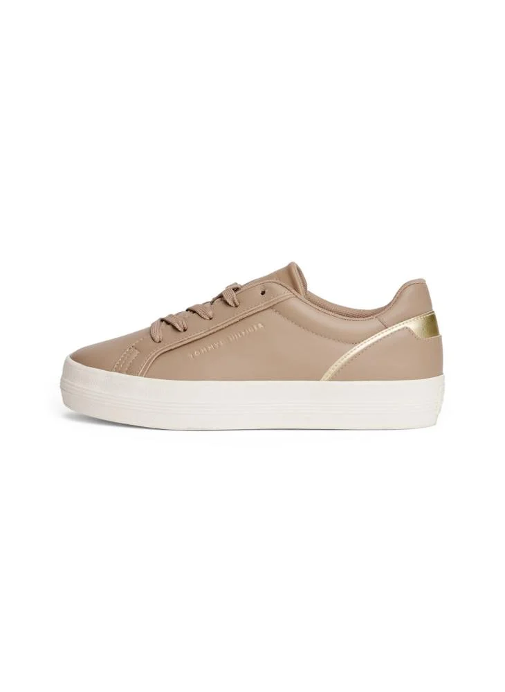 تومي هيلفيغر Leather Chunky Sole Trainers