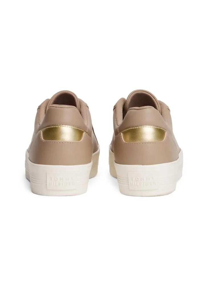 تومي هيلفيغر Leather Chunky Sole Trainers